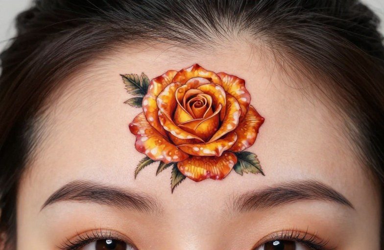 Amber Rose Forehead Tattoo Meaning: Symbolism & Style Guide