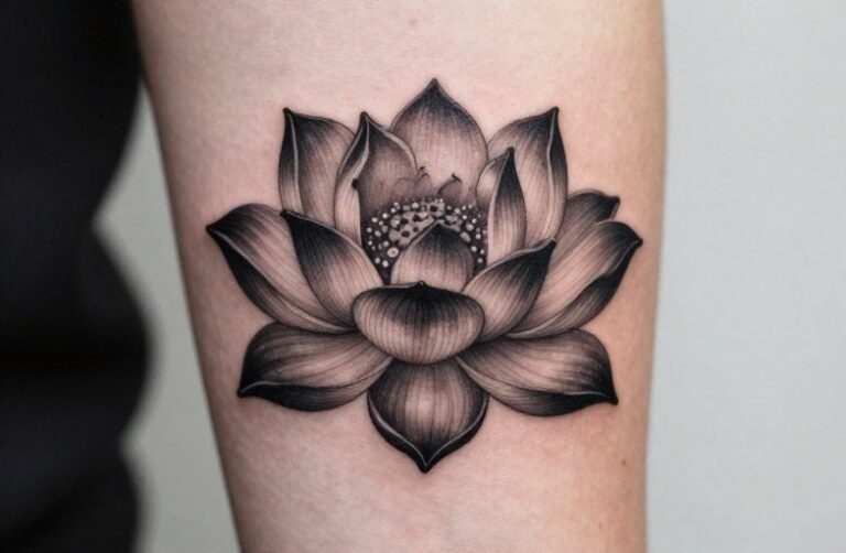 Black Lotus Tattoo Meaning: Symbolism, Placement & Style