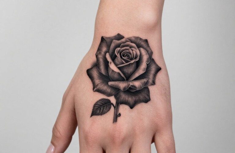 Black Rose On Hand Tattoo Meaning: Symbolism & Style Guide