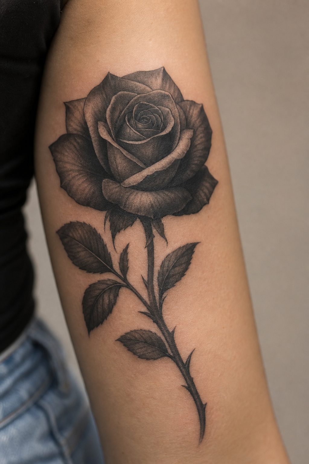 Black Rose Tattoo Meaning: Symbolism, Aging, and Design