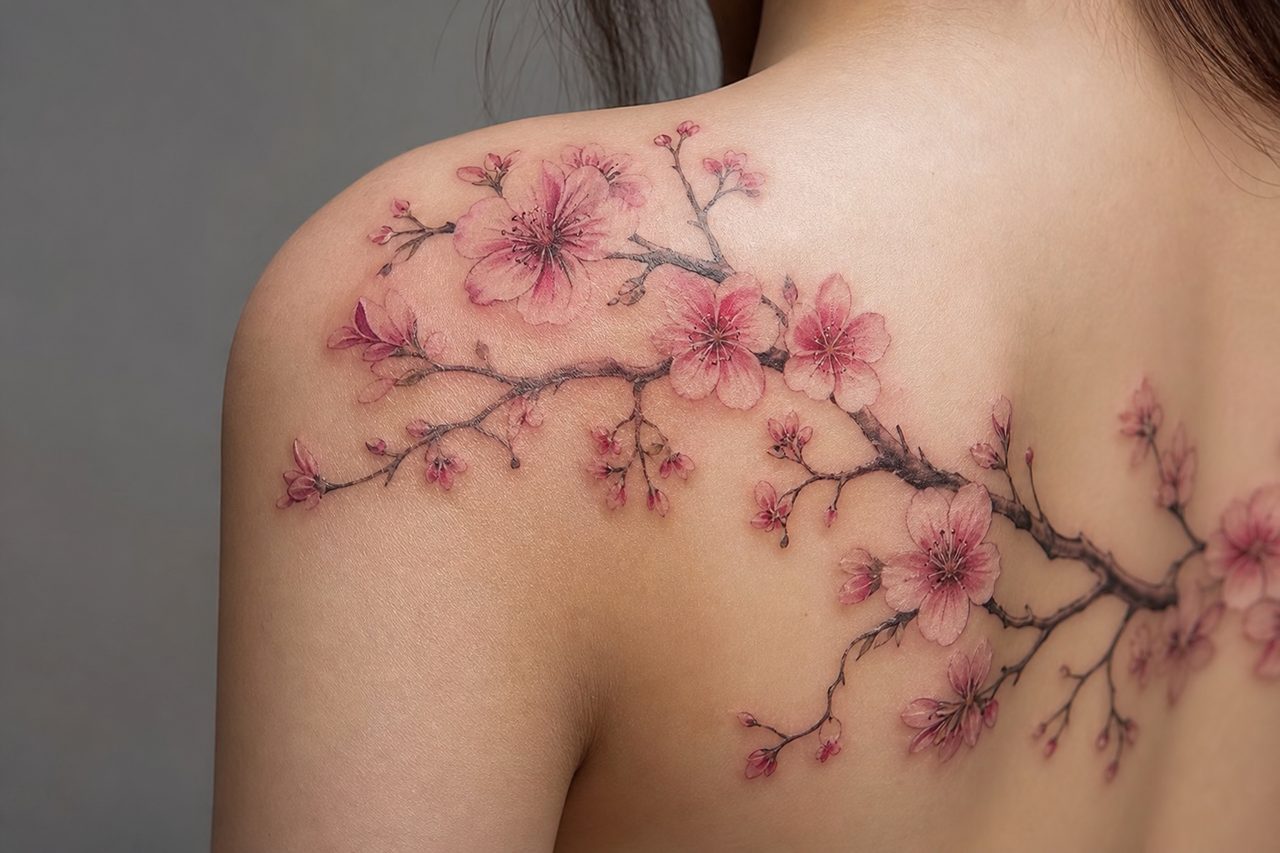 Cherry Blossom Tattoo Meaning: Fleeting Beauty on Skin