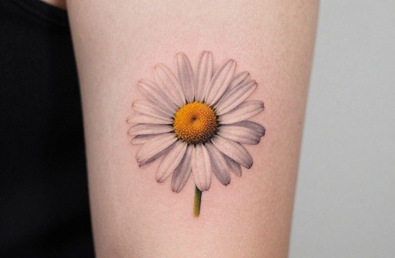 Daisy Flower Tattoo Meaning: Innocence, Loyalty & New Beginnings