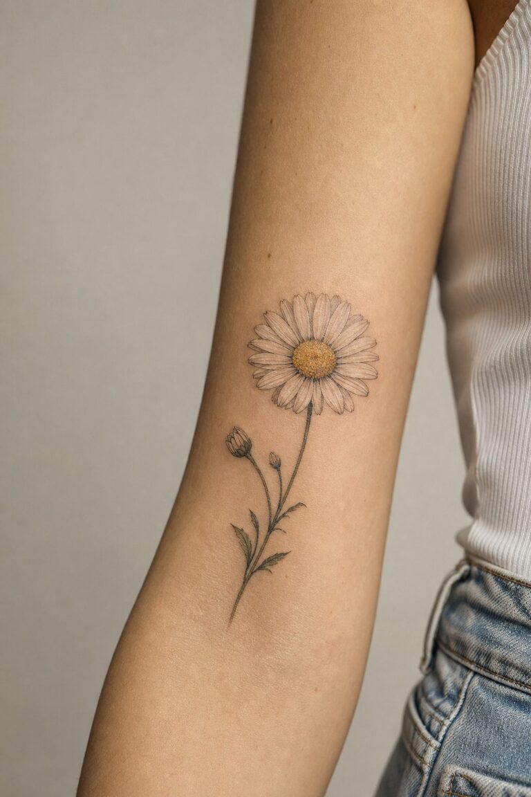 Daisy Tattoo Meaning: Innocence, Resilience, and Quiet Strength