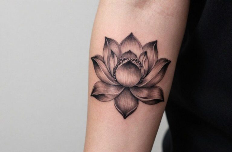 Dark Lotus Tattoo Meaning: Symbolism, Design & Aging