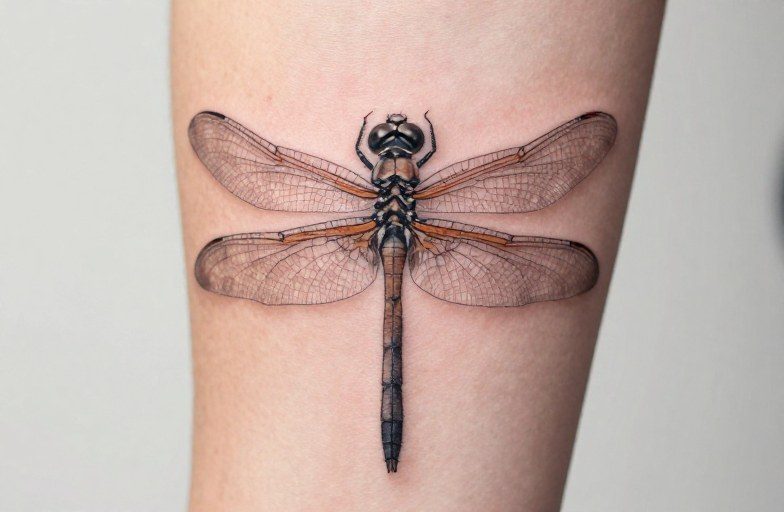 Dragonfly On Flower Tattoo Meaning: Transformation & Resilience