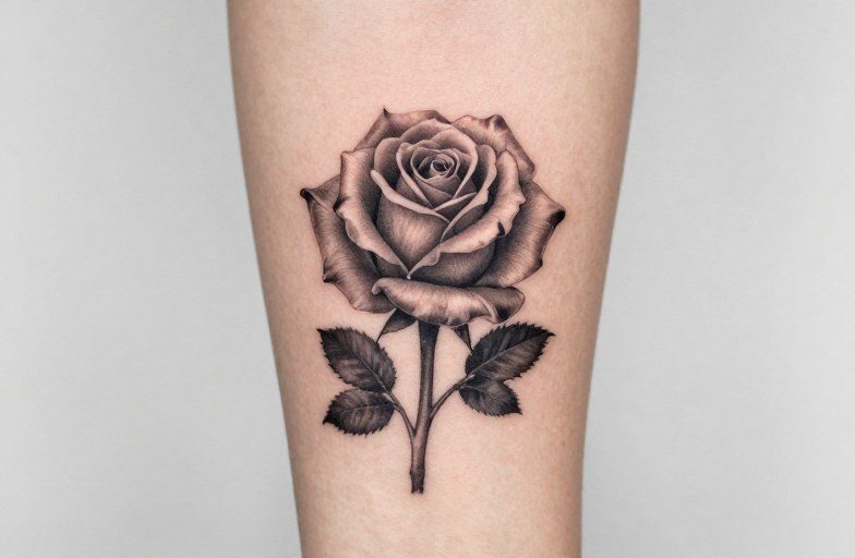 Enchanted Rose Tattoo Meaning: Beauty, Time, and Transformation