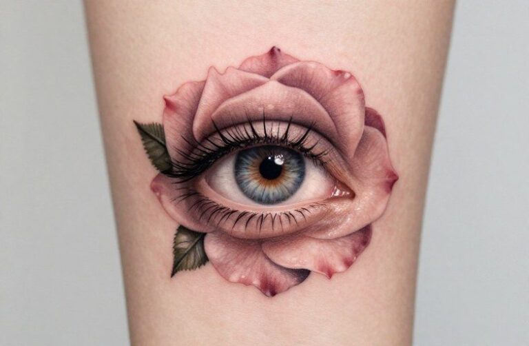 Eye In A Rose Tattoo Meaning: Symbolism & Design Guide