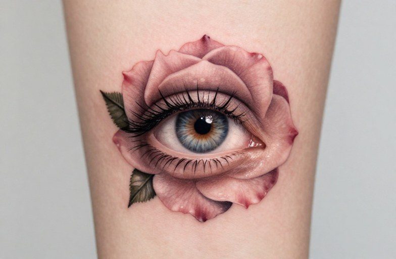Eye In A Rose Tattoo Meaning: Symbolism & Design Guide