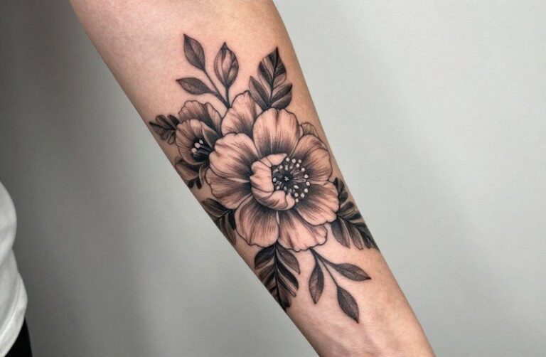 Floral Arm Tattoo Meaning: Symbolism, Aging, and Design