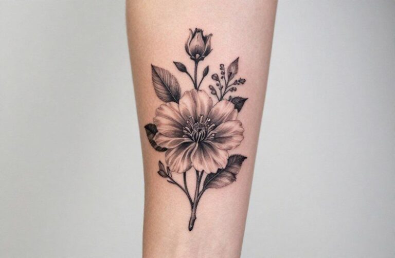 Floral Tattoo Ideas for Women