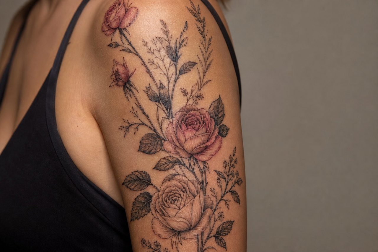 Floral Tattoo Meaning: Symbolism, Placement & Longevity