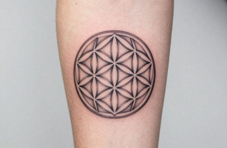 Flower Of Life Tattoo Meaning: Sacred Geometry on Skin
