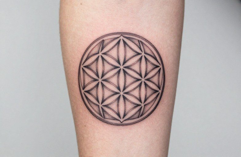 Flower Of Life Tattoo Meaning: Sacred Geometry on Skin