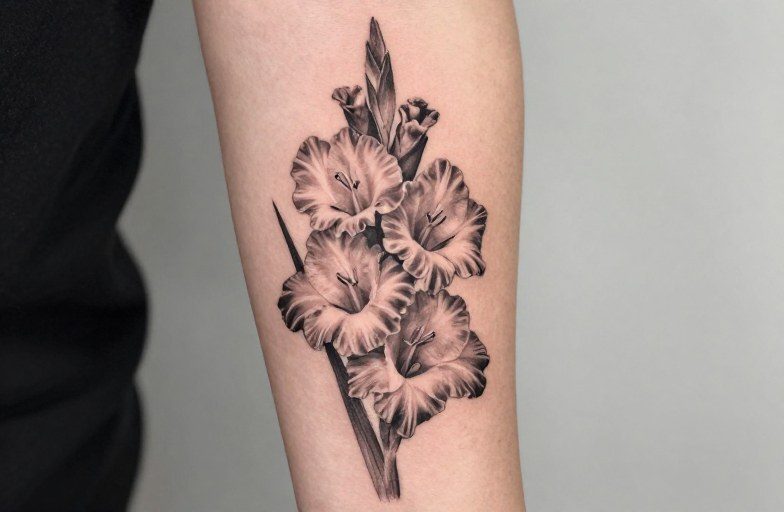 Gladiolus Flower Tattoo Meaning: Strength in Bloom