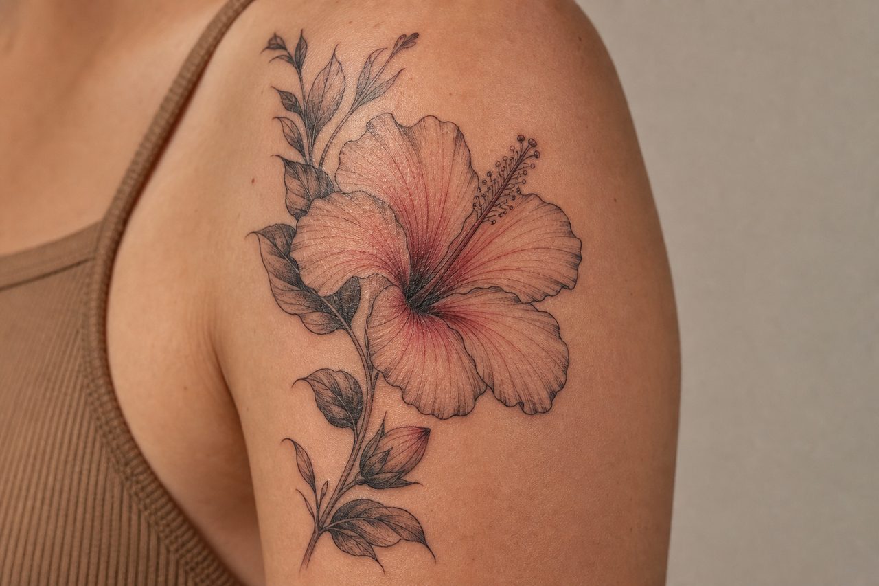 Hibiscus Tattoo Meaning: Beauty, Mortality, and Island Roots