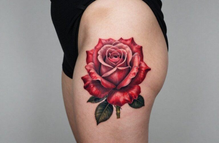 Hip And Thigh Rose Tattoo Meaning: Symbolism & Design Guide
