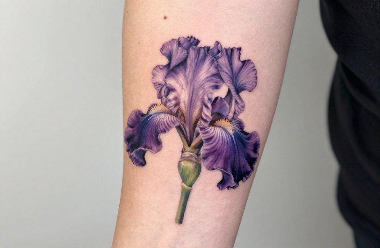 Iris Flower Tattoo Meaning: Symbolism, Placement & Style Guide