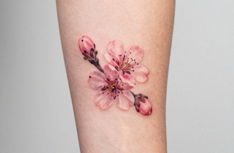 Japanese Cherry Blossom Tattoo Meaning: Beauty, Mortality & Impermanence
