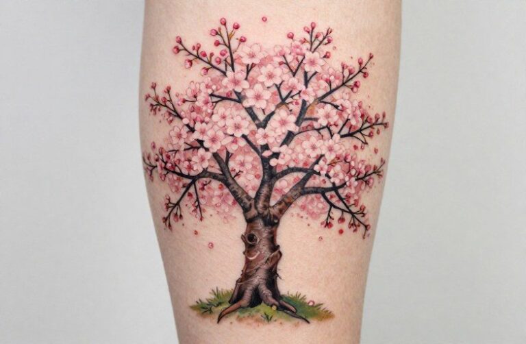 Japanese Cherry Blossom Tree Tattoo Meaning: Symbolism & Design Guide
