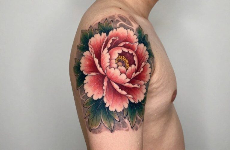 Japanese Peony Tattoo Meaning: Symbolism, Style, and Longevity