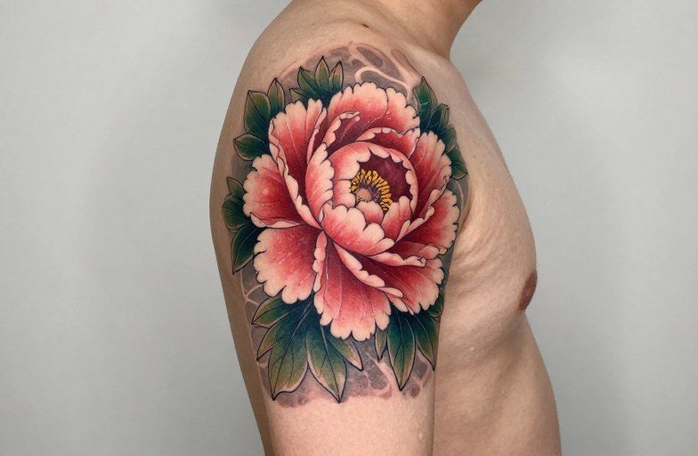 Japanese Peony Tattoo Meaning: Symbolism, Style, and Longevity