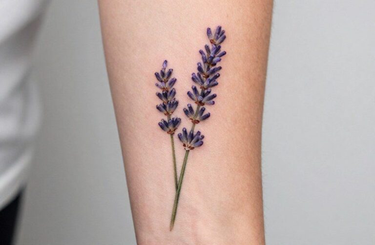 Lavender Tattoo Meaning: Calm, Memory, and Quiet Strength