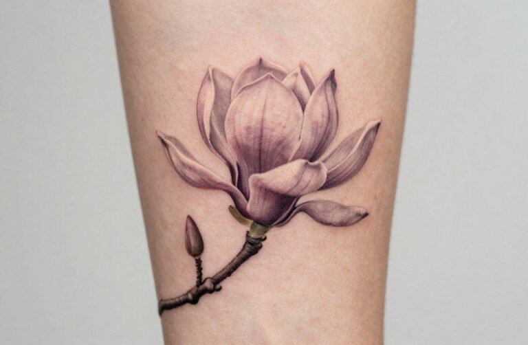 Magnolia Flower Tattoo Meaning: Nature, Strength & Southern Soul