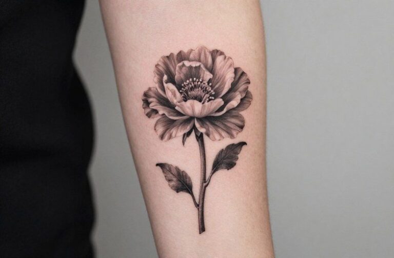 May And August Birth Flower Tattoo Meaning: Lily & Gladiolus
