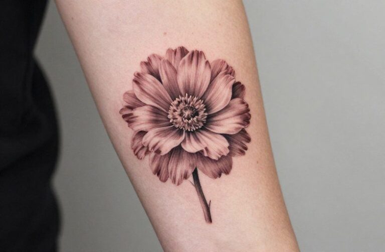 May And September Birth Flower Tattoo Meaning: Lily & Aster