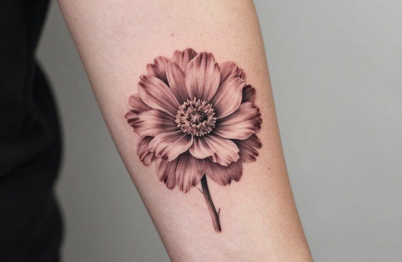 May And September Birth Flower Tattoo Meaning: Lily & Aster