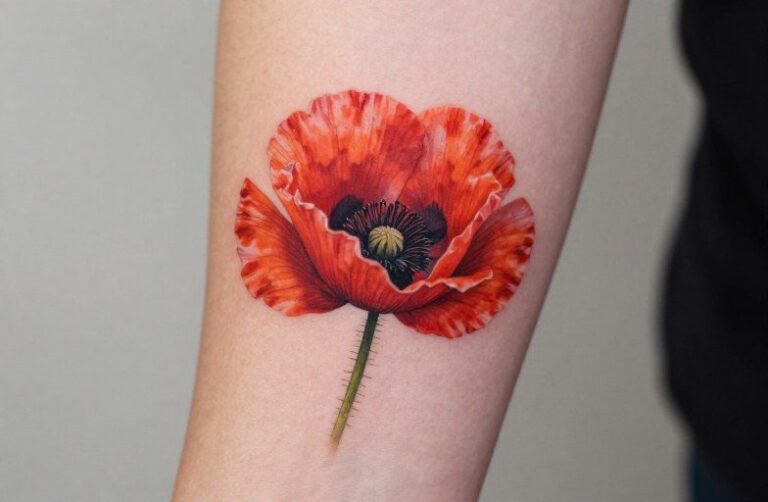 Poppy Flower Tattoo Images: Meaning, Symbolism & Style Guide