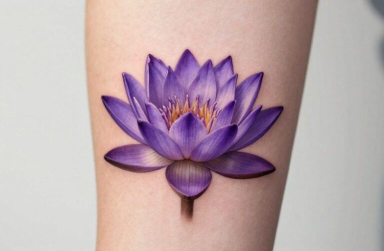 Purple Lotus Flower Tattoo: Meaning, Symbolism & Design Guide