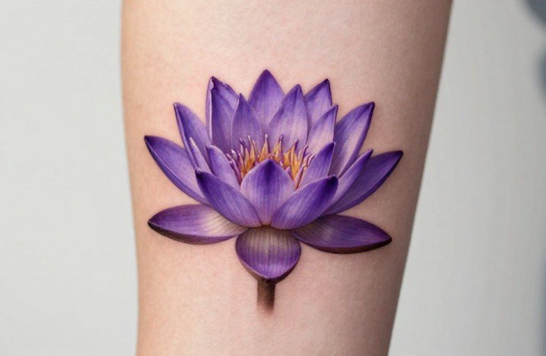 Purple Lotus Flower Tattoo: Meaning, Symbolism & Design Guide