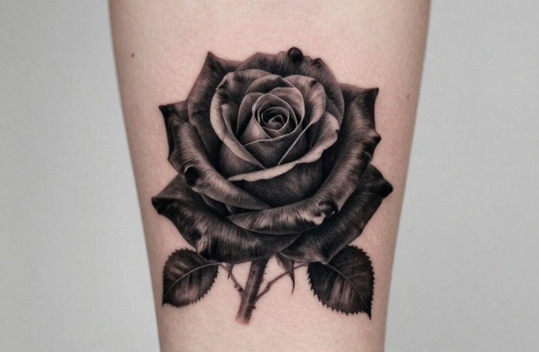 Realistic Black Rose Tattoos: Complete Style Guide