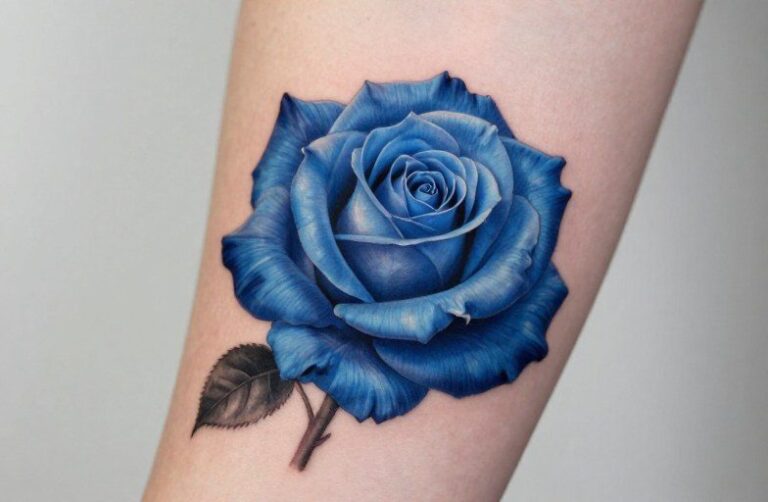 Realistic Blue Rose Tattoos: Complete Style Guide