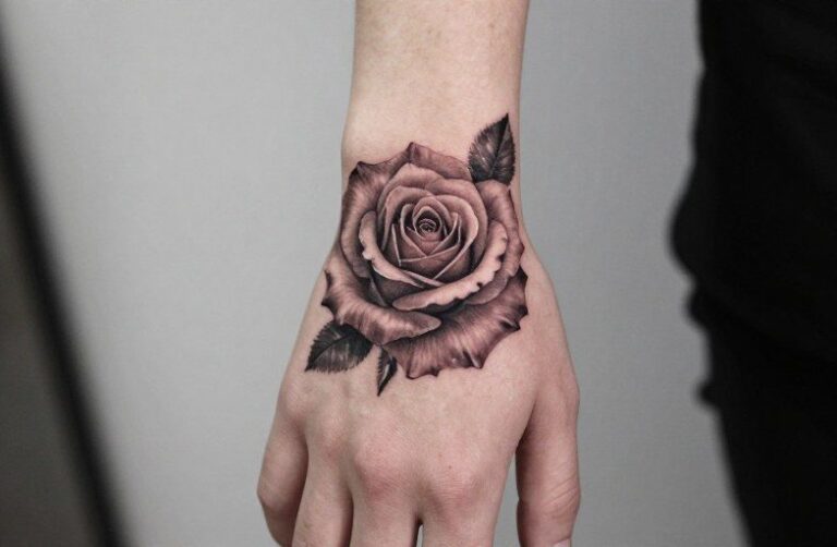 Realistic Rose Hand Tattoos: Style Guide