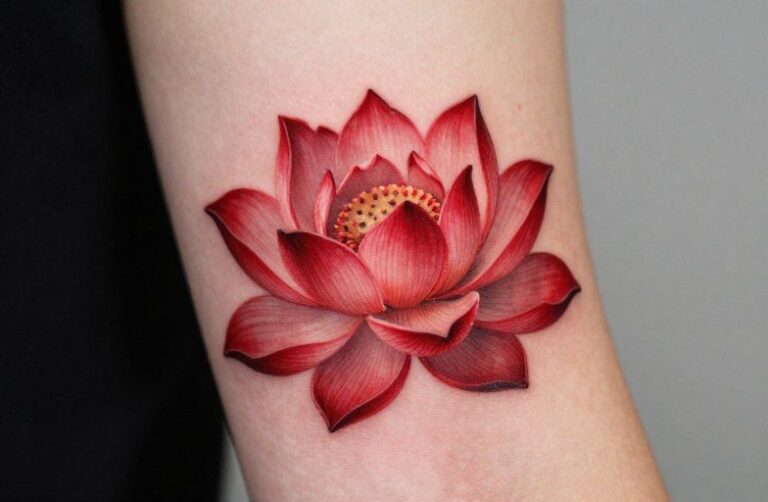 Red Lotus Flower Tattoo Meaning: Symbolism & Design Guide