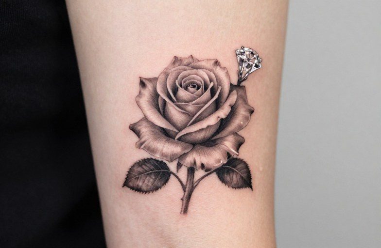 Rose And Diamond Tattoo Meaning: Beauty, Strength, and What Lasts