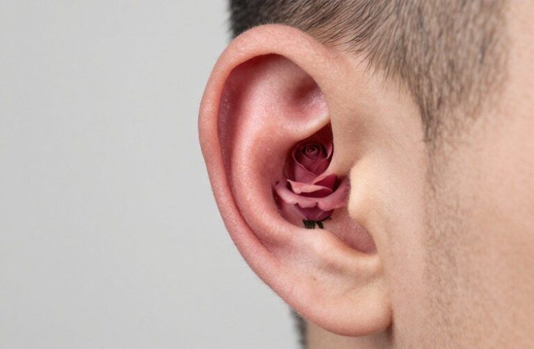 Rose Behind Ear Tattoo Meaning: Symbolism & Style
