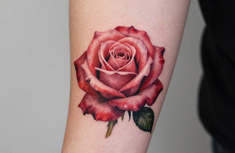 Rose And Flower Tattoo Ideas