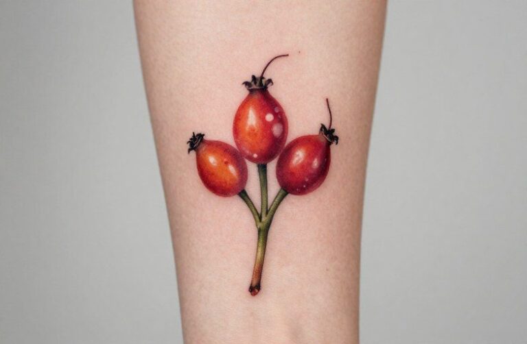 Rose Hip Tattoo Meaning: Resilience & Quiet Beauty