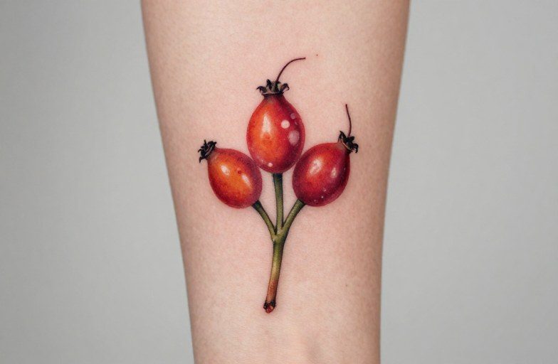 Rose Hip Tattoo Meaning: Resilience & Quiet Beauty