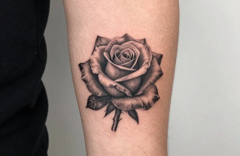 Rose Tattoo For Guys: Symbolism, Styles & Placement