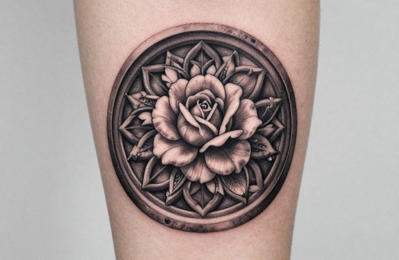 Rose Window Tattoo Meaning: Sacred Geometry in Ink