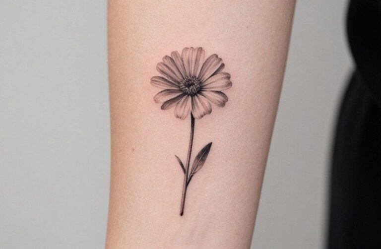 Semicolon Flower Tattoo Meaning: Symbolism and Design Guide