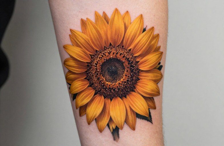 Skull With Sunflower Photography Tattoo Meaning: Life & Death Balance