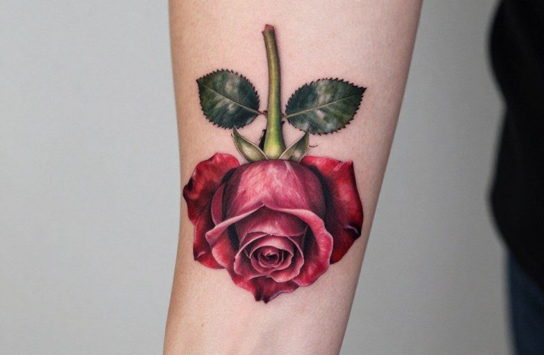 Upside Down Rose Tattoo Meaning: Symbolism & What It Represents