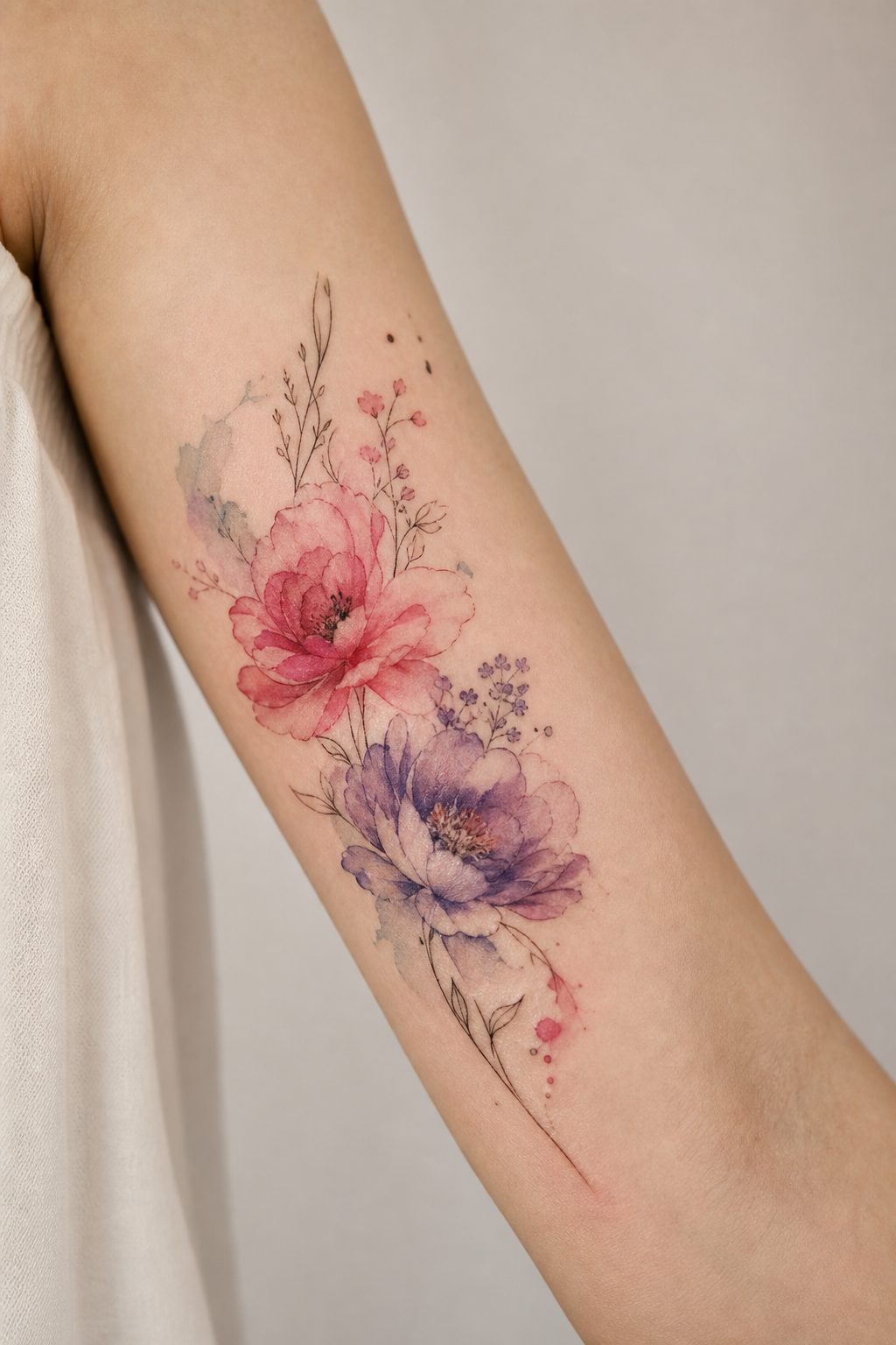 Watercolor Floral Tattoo Meaning: Symbolism & Style Guide