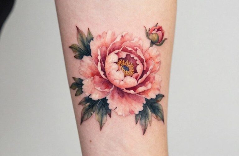 Watercolor Peony Tattoo: A Complete Style Guide