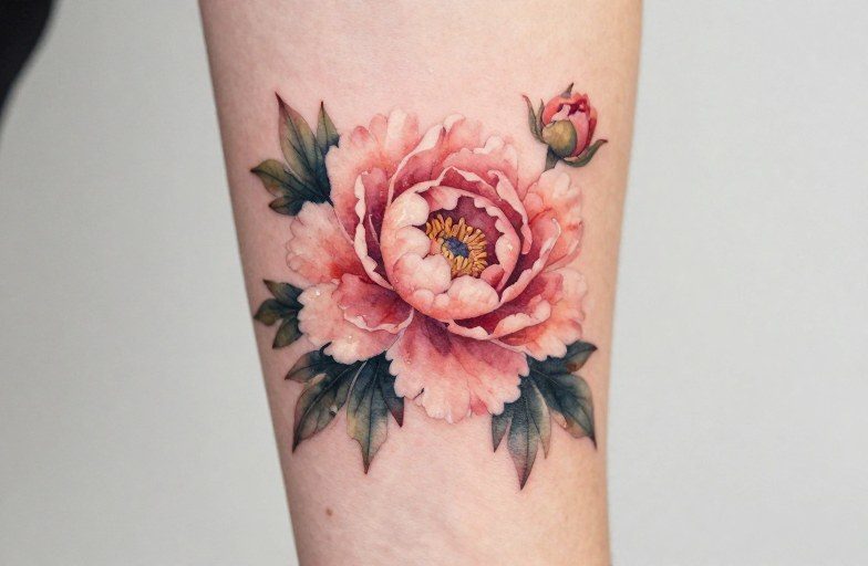 Watercolor Peony Tattoo: A Complete Style Guide